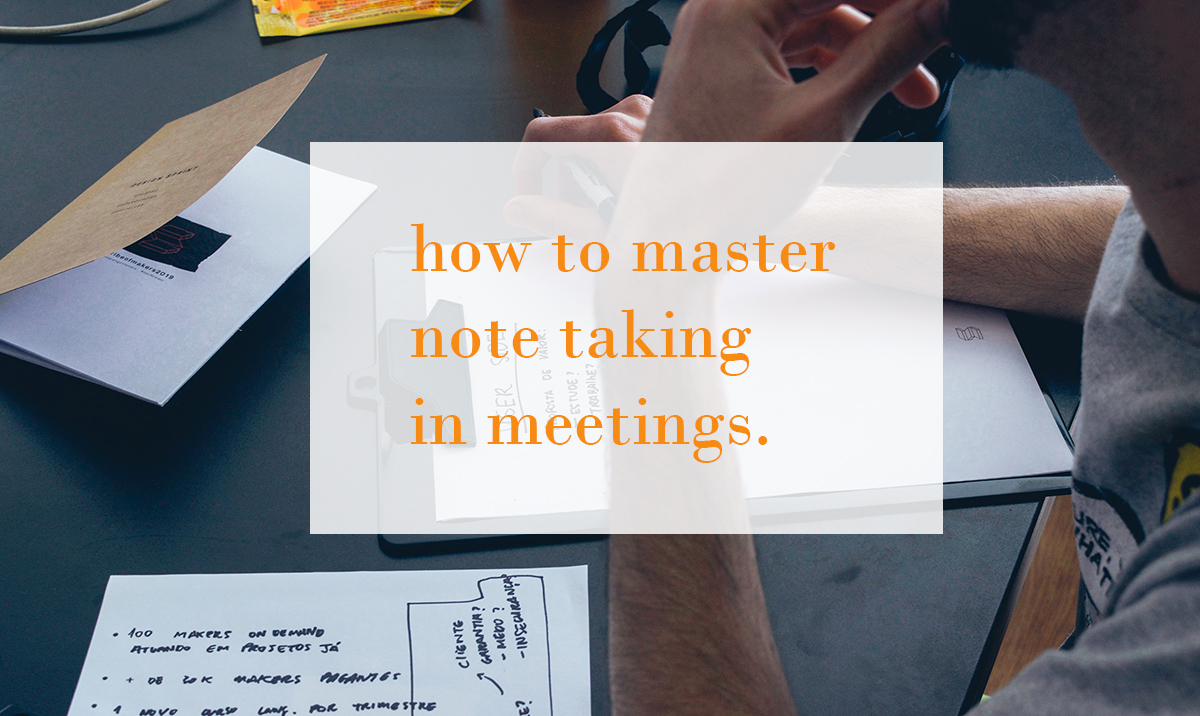taking notes meeting