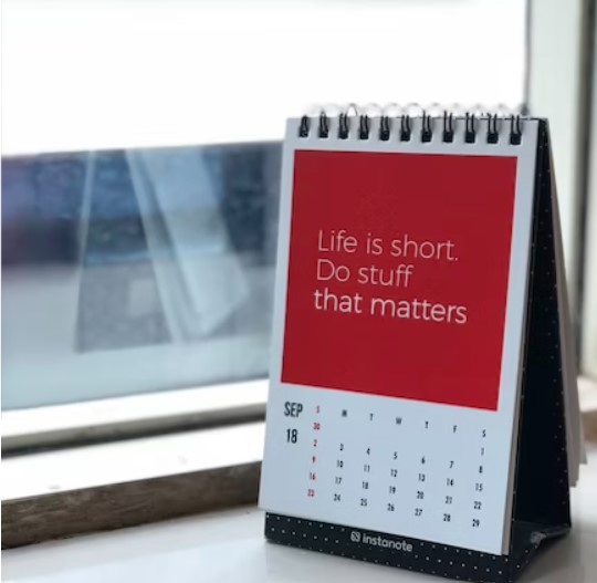 Motivational Quotes Calendar, Weeks Life Calendar